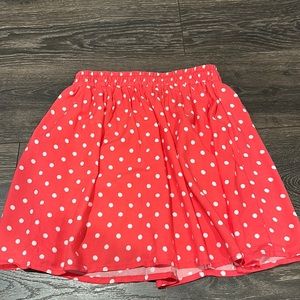 Pink Polka dot skirt